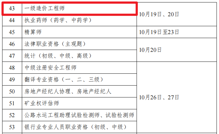 一级造价师